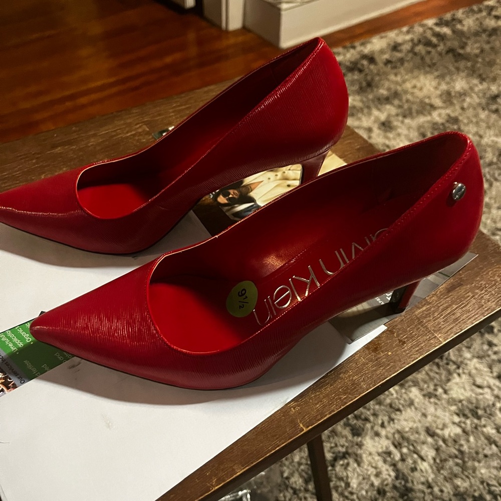 Calvin Klein Sexy Red Pump